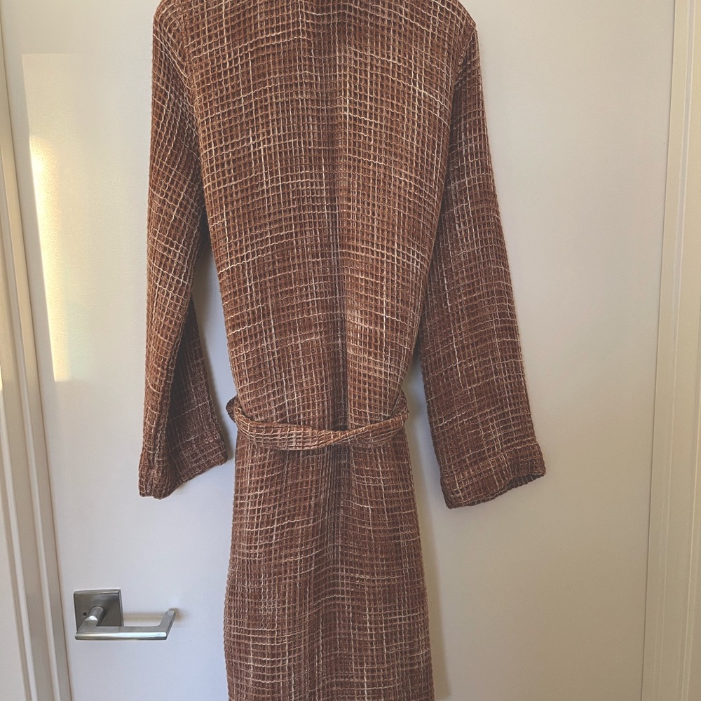 Parachute Textured Robe, Rust waffle weave